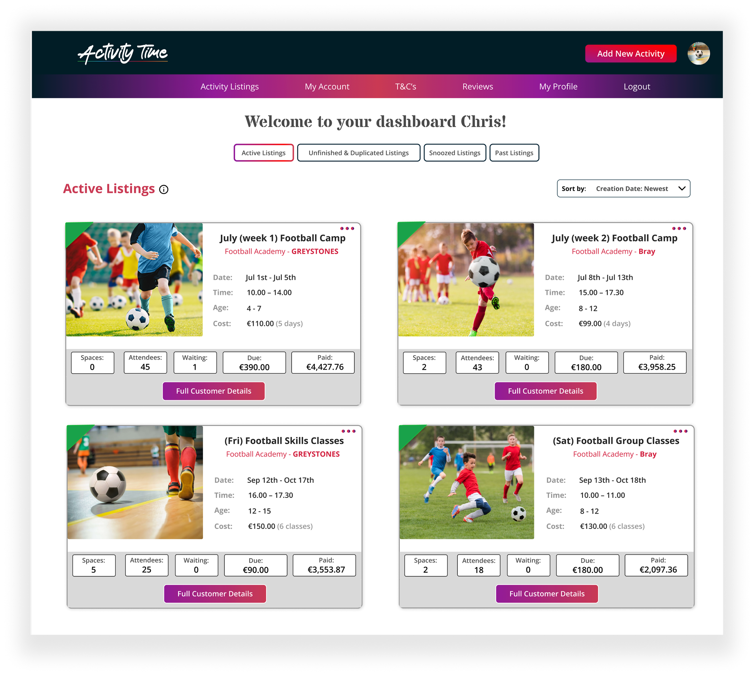 All-in-one booking and admin software for kids’ activity providers